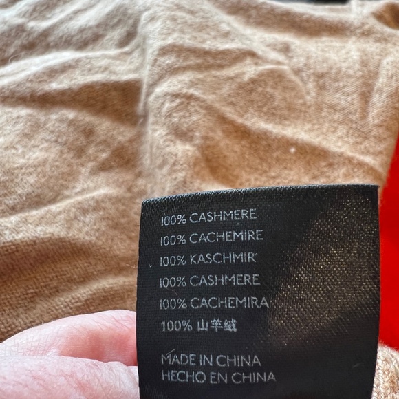 Anthropologie Pilcro 100% Cashmere Sweater Camel Tan XS - Picture 5 of 5